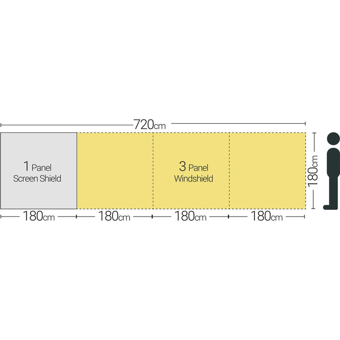 Screen Shield (1 panel) A5510 Quest - UK Camping And Leisure