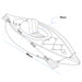 Dellonda Inflatable One-Person Kayak/Canoe Set with Pump, Carry Bag & Aluminium Oar Dellonda - UK Camping And Leisure