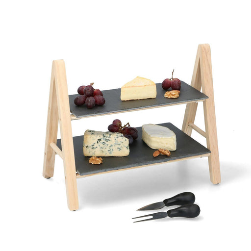 2 Tier Food Serving Tray - UK Camping And Leisure