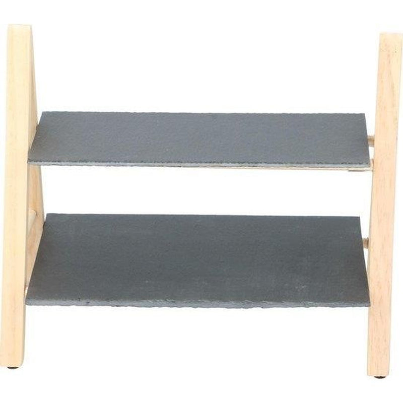 2 Tier Food Serving Tray Alpina - UK Camping And Leisure