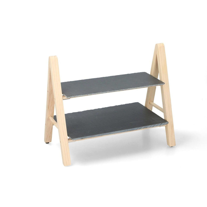 2 Tier Food Serving Tray Alpina - UK Camping And Leisure
