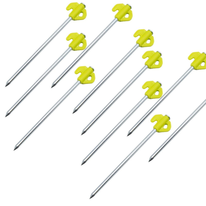 20 x Titan Glow in the Dark Ground Rock Pegs 20cm 8" Via Mondo - UK Camping And Leisure