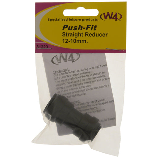 W4 Straight Reducer 12-8mm push fit 31228 W4 - UK Camping And Leisure