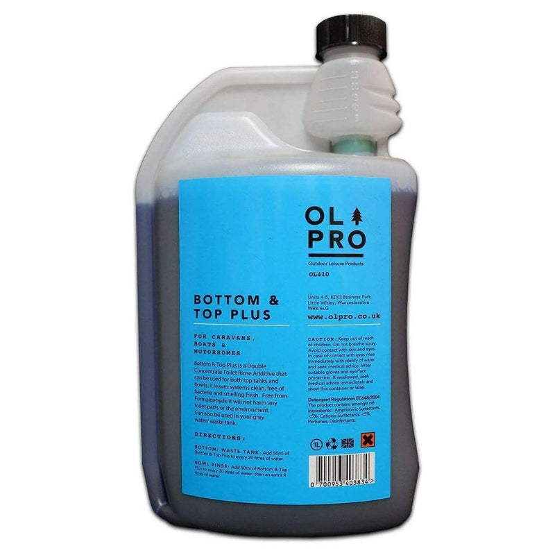 Olpro Bottom and Top Plus Toilet Fluid & Rinse 1L