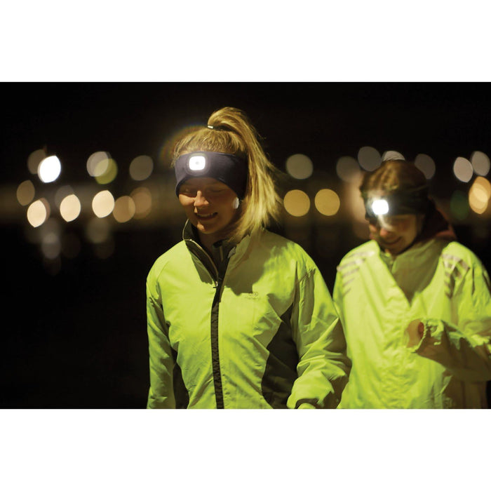 Draper Headband with USB Rechargeable LED Torch, 1W, Black, One Size 95172 Draper - UK Camping And Leisure