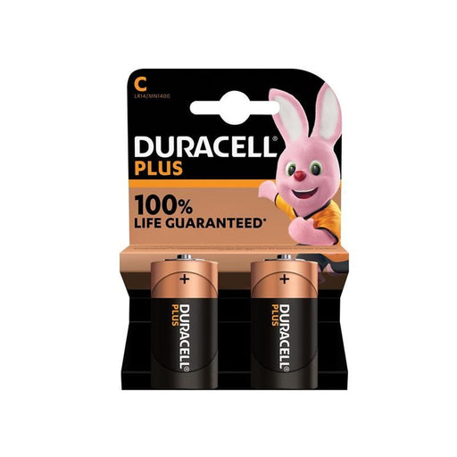 Duracell C Cell Plus Power +100% Batteries (Pack 2) Duracell - UK Camping And Leisure