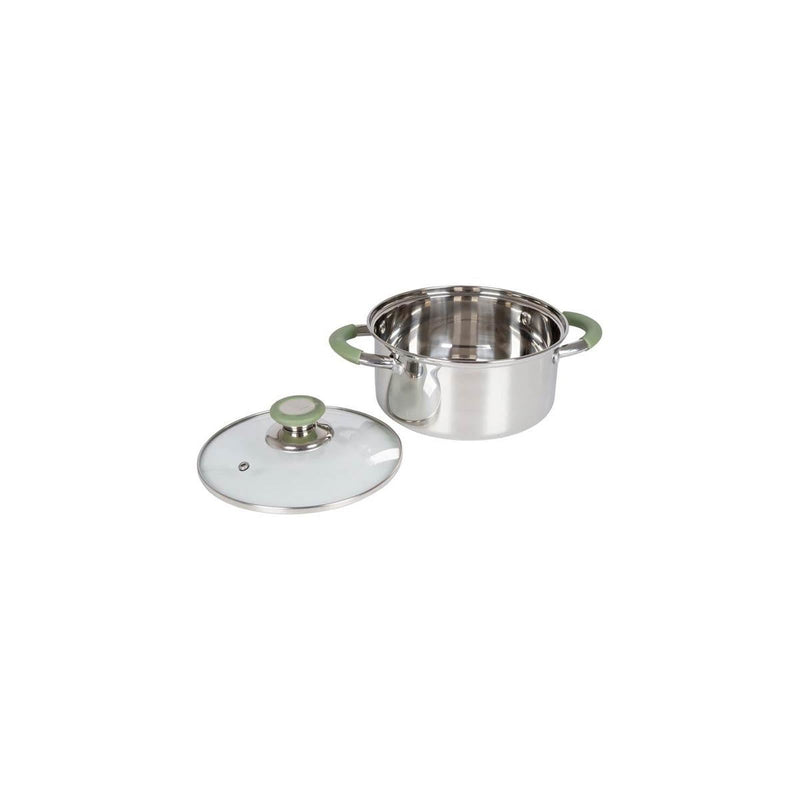 Bo-Camp Cookware Set Elan 3 Pieces RVS Bo-Camp - UK Camping And Leisure
