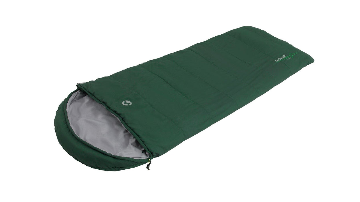 Outwell Campion Forest Green Forest Green Single Sleeping Bag Outwell - UK Camping And Leisure