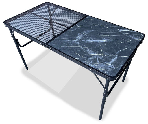 Quest SpeedFit range Langford Folding Camping Grill Table (Onyx Edition) Quest - UK Camping And Leisure