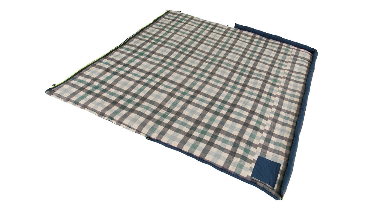 Outwell Camper Lux Deep Blue Single Sleeping Bag Outwell - UK Camping And Leisure