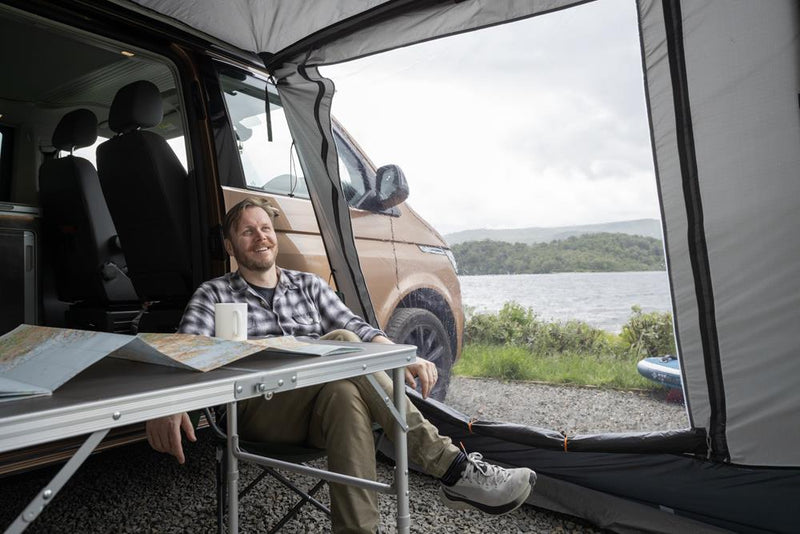 Vango Sunlight Campervan Awning Sun Canopy Smoke | poled, lightweight, compact pack, motorhome