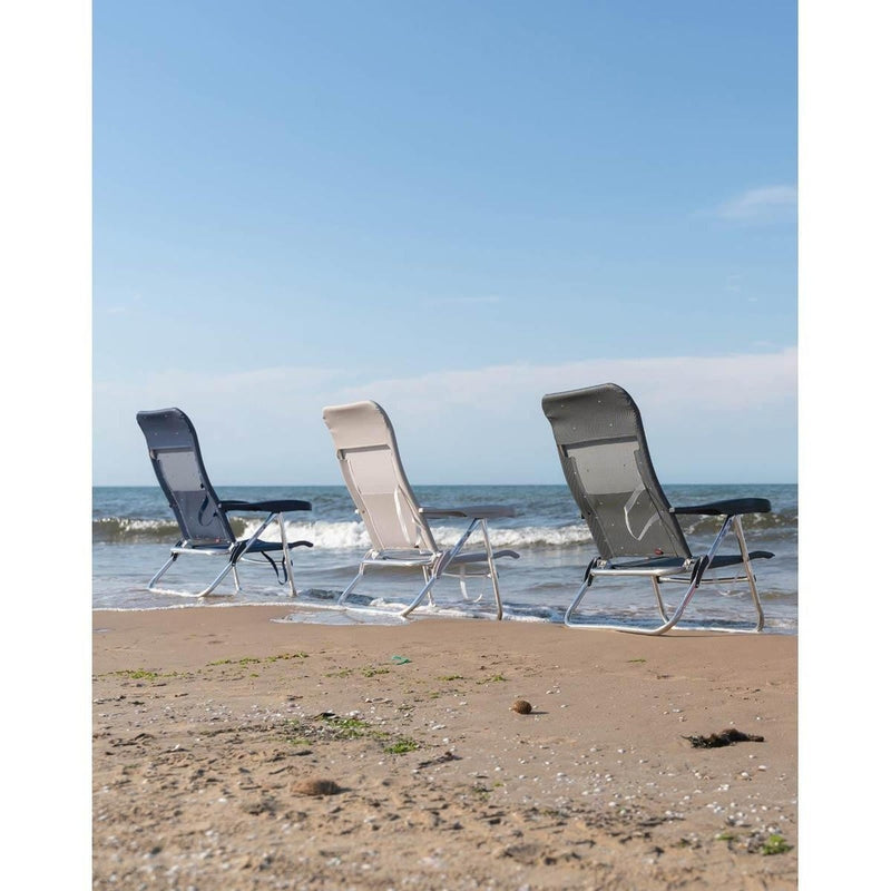 Crespo Beach Chair AL/205 Dark Blue Crespo - UK Camping And Leisure