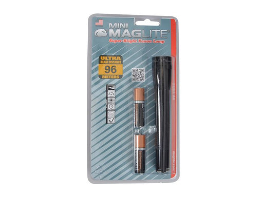 Maglite M2A016 Mini Mag AA Incandescent Torch Black (Blister Pack) Maglite - UK Camping And Leisure