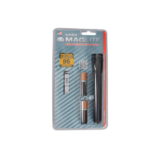 Maglite M2A016 Mini Mag AA Incandescent Torch Black (Blister Pack) Maglite - UK Camping And Leisure