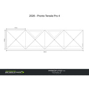 Outdoor Revolution Pronto Tensile Pro 4 - Window Windbreak (500cm x 125cm) - View 10