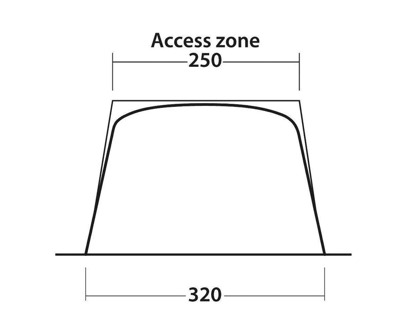 Outwell Vehicle Touring Canopy Shelter - For Motorhomes, Campervans & Caravans | waterproof, lightweight, steel pole