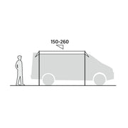 Easy Camp Voss Campervan Canopy Sun Shade (150-260cm Height) - View 6