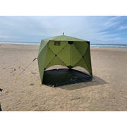 Quest Screen House 4 Mini pop up Gazebo Green Quest - UK Camping And Leisure