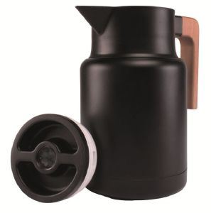 Via Mondo Vacuum Flask Jug 1.5L Wood Handle 1165252 UK Camping And Leisure - UK Camping And Leisure