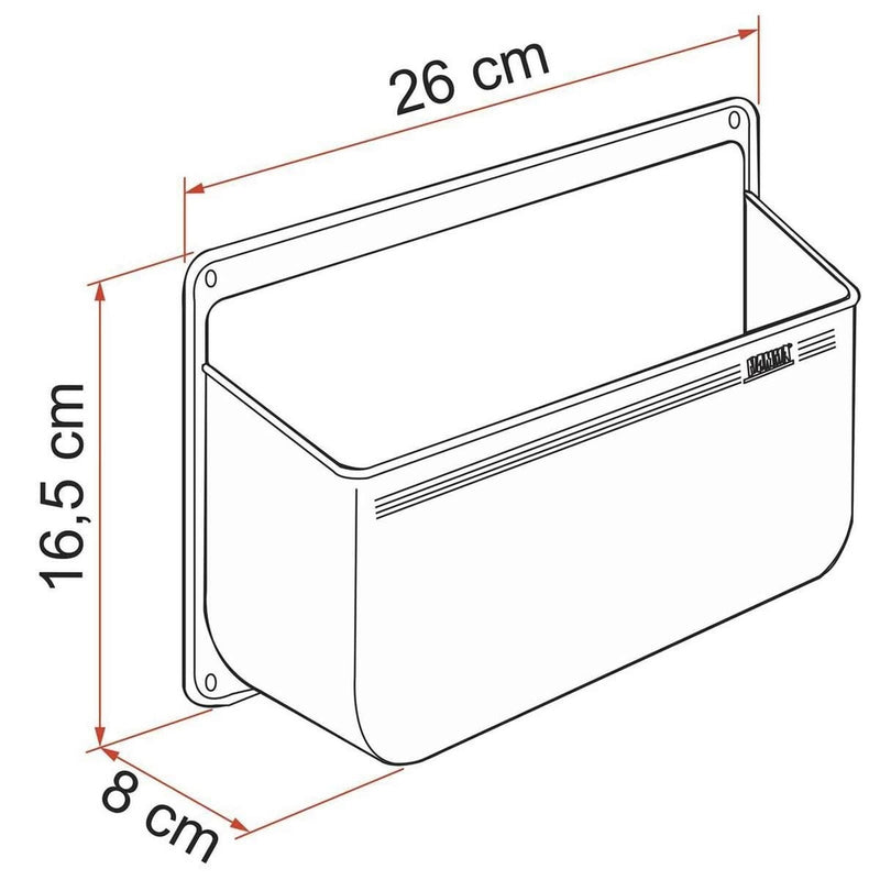 Fiamma Storage Pocket L White (03178-01-) Fiamma - UK Camping And Leisure