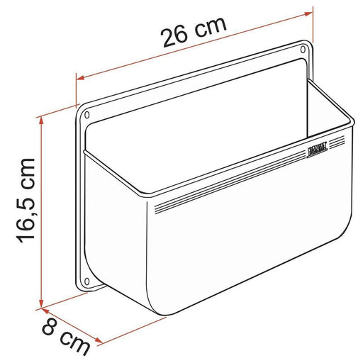 Fiamma Storage Pocket L White (03178-01-) Fiamma - UK Camping And Leisure
