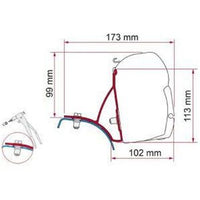 Fiamma F45 Adapter Kit Trafic/Vivaro 98655-854