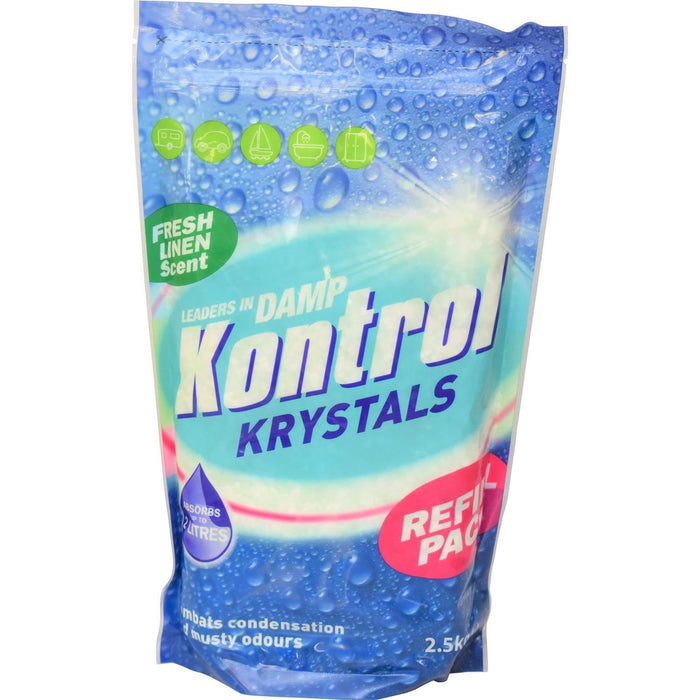 Kontrol Krystals 2.5kg Linen Scent (5 Litre Capacity) Kontrol - UK Camping And Leisure