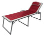 Quest Bordeaux Pro Lounge Sun Bed with side table Quest - UK Camping And Leisure