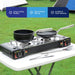 Leisureiwze Gourmet2 Double burner portable gas Cooking stove Leisurewize - UK Camping And Leisure