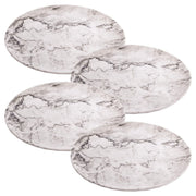 4 x Reusable Plastic Melamine Granite Pattern 8" Plate for Camping Picnic UK Camping And Leisure - UK Camping And Leisure
