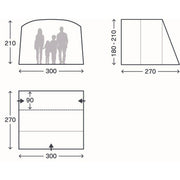 Kampa Waypoint Low Drive Away Awning Campervan Awning 180-210 cm - View 8