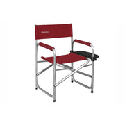 Isabella Lightweight Red Aluminium Folding Directors Chair Side Table | camping chair, camping table
