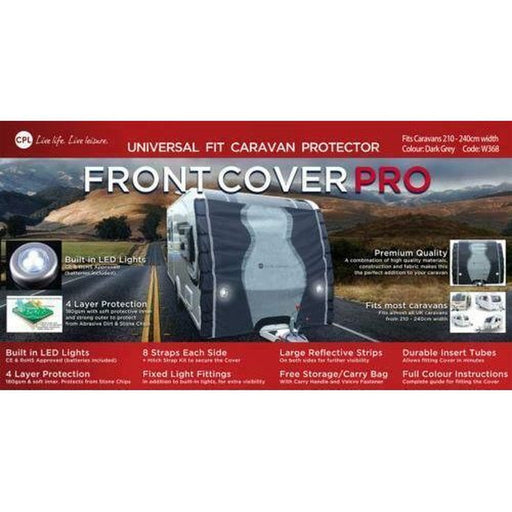 Cpl Front Coverpro Premium Caravan Front Towing Cover 2.5M Universal Protector CPL - UK Camping And Leisure