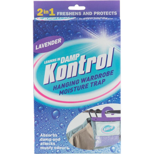 Keep Your Wardrobe Fresh with Kontrol Hanging Dehumidifier Lavender Scent Kontrol Krystals - UK Camping And Leisure