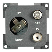 MDS1203 CBE Grey 12v, TV and Satellite Socket 270232