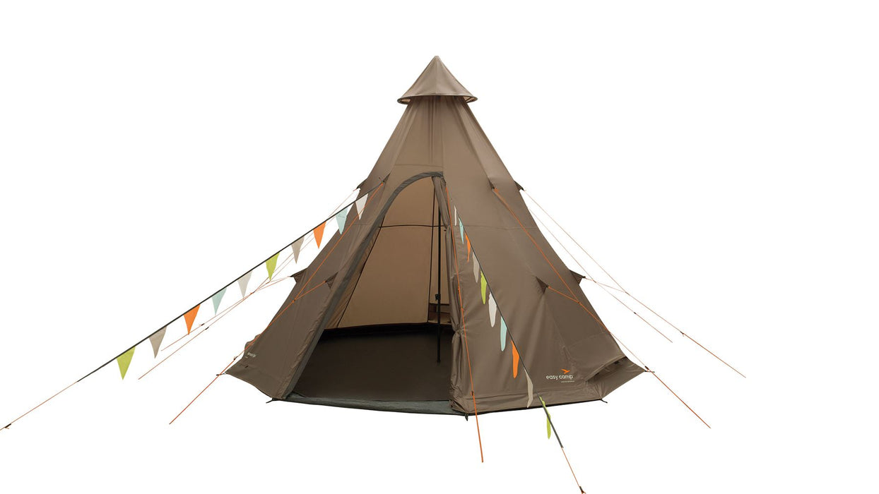 Easy Camp Rands Tipi Tent Dark Sand 8 Person Easy Camp - UK Camping And Leisure