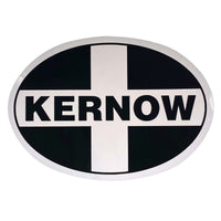 W4 Large Oval Kernow Sticker