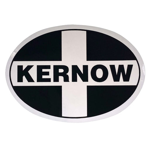 W4 Large Oval Kernow Sticker W4 - UK Camping And Leisure