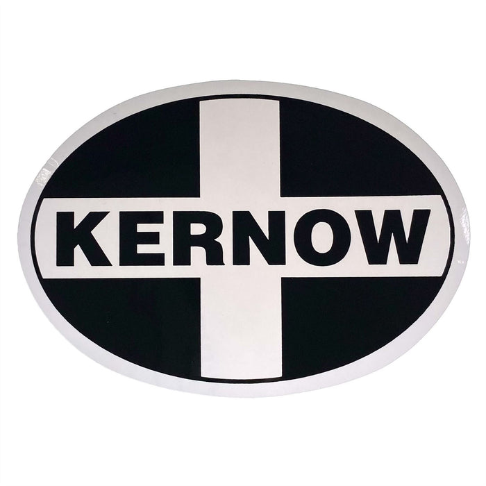 W4 Large Oval Kernow Sticker W4 - UK Camping And Leisure