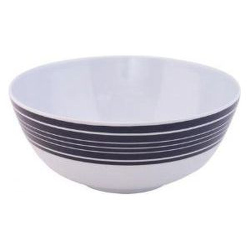 Navy Pinstripe Salad Bowl NPS311 UK Camping And Leisure - UK Camping And Leisure