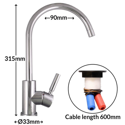 Trend S Single-Lever Mixer Ceramic Tap Nova - UK Camping And Leisure