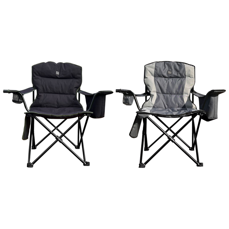 Olpro Henwick Padded Folding Camp Chair Black & Green