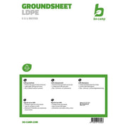 Bo-Camp Groundsheet Tarpaulin Transparent 4x3 Metres Bo-Camp - UK Camping And Leisure
