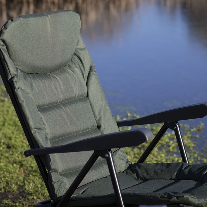 Dellonda Portable Reclining Chair with Armrests DL74 Dellonda - UK Camping And Leisure