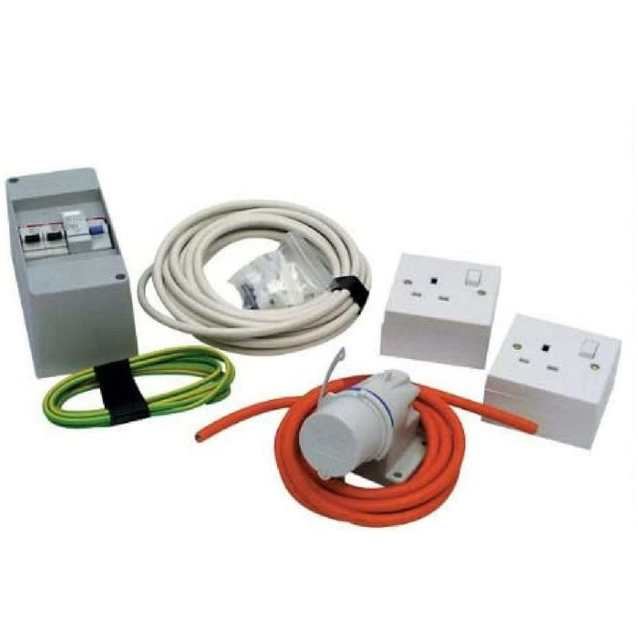 240V Mains Electric Hook Up Installation Kit T2 T4 T5 Van Campervan PO100 Powerpart - UK Camping And Leisure