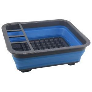 Via Mondo Dishrack Foldable Blue/Grey 1165185 Via Mondo - UK Camping And Leisure