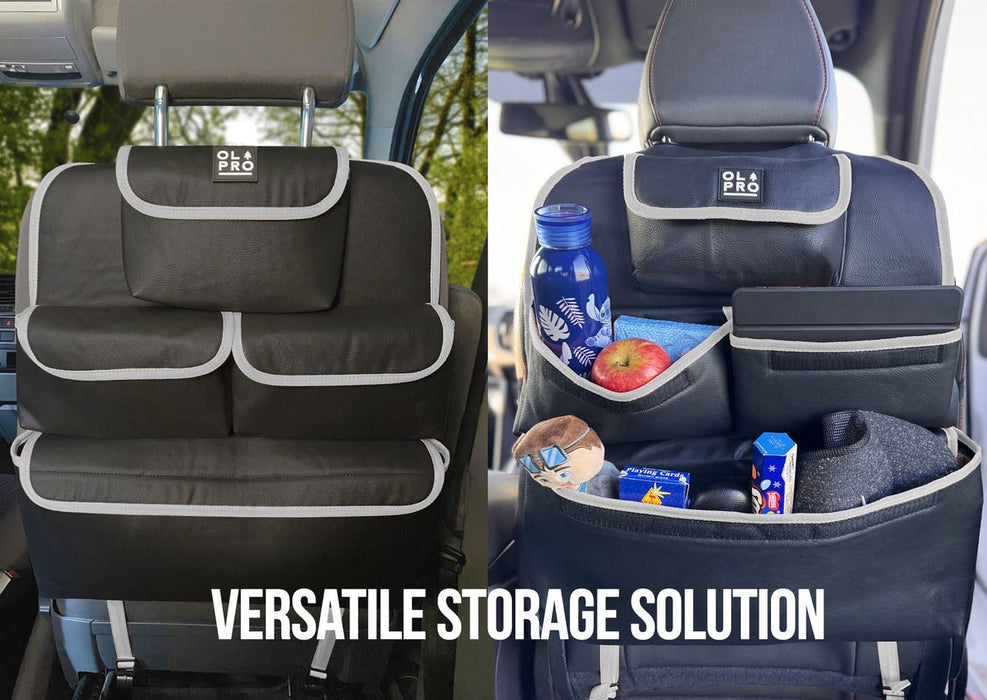 Olpro Rear Single Seat Storage Organiser - Grey