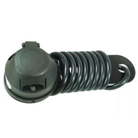 12n Pre-wired 7pin Socket & Back Plate With 2m Cable Bk