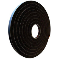 Window & Door Foam EPDM Self Adhesive 12mm x 12mm x 5 Metres Black for Caravan/M