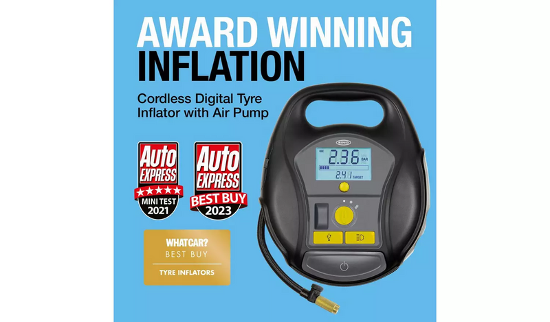 Ring RTC6000 Cordless Digital Tyre Inflator with Air Pump